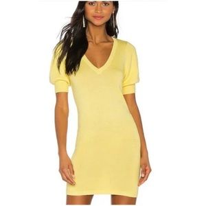 NWT Revolve Marjorelle Cooper Puff Sleeve Sweater Dress